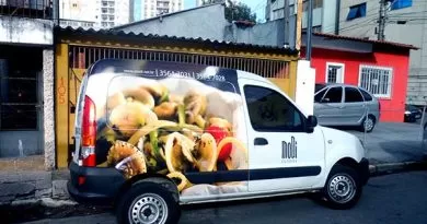Envelopamento Renault Kangoo Restaurante Modi Gastronomia